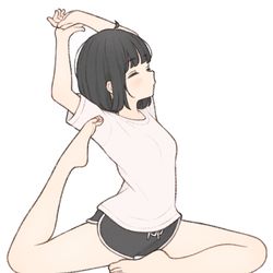 This is a pixiv picture whose title is (*´-`).