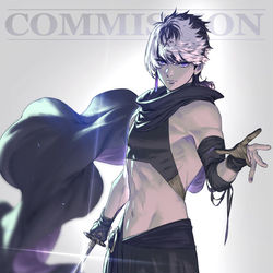 This is a pixiv picture whose title is skebで描いたイラスト.