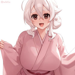 This is a pixiv picture whose title is Kimono.