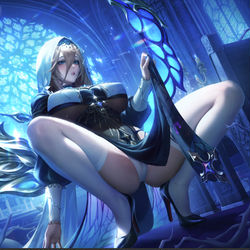This is a pixiv picture whose title is 崩坏三 阿波尼亚.