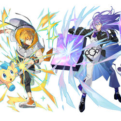 This is a pixiv picture whose title is 🌩🌟.