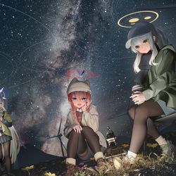 This is a pixiv picture whose title is camp.