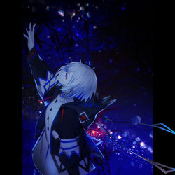 This is a pixiv picture whose title is 「夜舞言」.