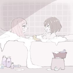 This is a pixiv picture whose title is みずえなお風呂.