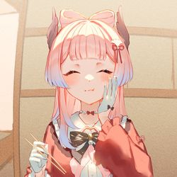 This is a pixiv picture whose title is スシローコラボ心海.