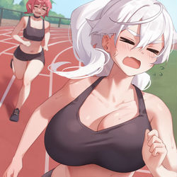 This is a pixiv picture whose title is Running.