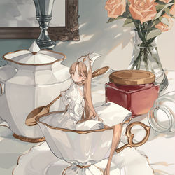 This is a pixiv picture whose title is ♕.