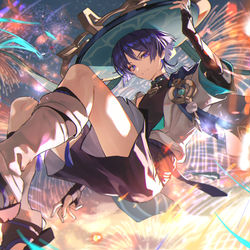 This is a pixiv picture whose title is 放浪者.