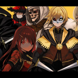This is a pixiv picture whose title is 復讐者の勢力「エンバーランド」.