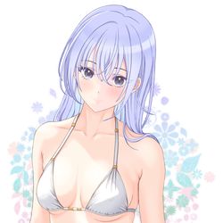 This is a pixiv picture whose title is 絶対純白領域.