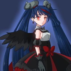 This is a pixiv picture whose title is 闇堕ちスカイ.