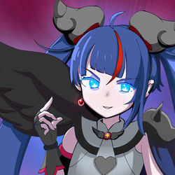 This is a pixiv picture whose title is 悪い顔する堕ちスカイが見たい.