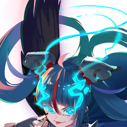 This is a pixiv picture whose title is 闇堕ちスカイ.