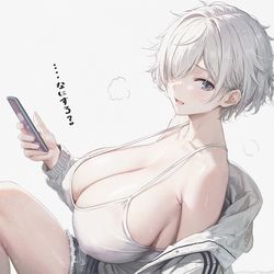 This is a pixiv picture whose title is 脱いだらすごかった子.