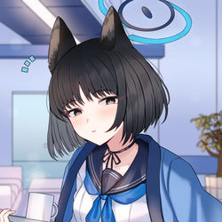This is a pixiv picture whose title is コーヒーの差し入れ飲むよね？.