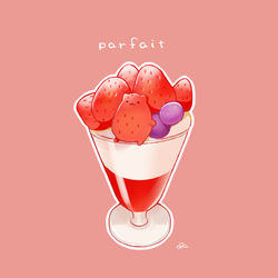 This is a pixiv picture whose title is いちごパフェ.