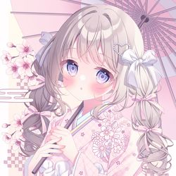 This is a pixiv picture whose title is 🌸.