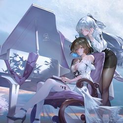 This is a pixiv picture whose title is 希希汗布布.