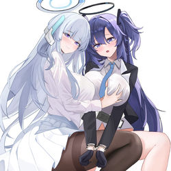 This is a pixiv picture whose title is 早瀬ユウカ&生塩ノア.