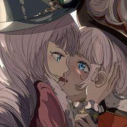 This is a pixiv picture whose title is 1人2役.