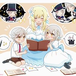 This is a pixiv picture whose title is リネ蛍/lynlumi - Children(twins).