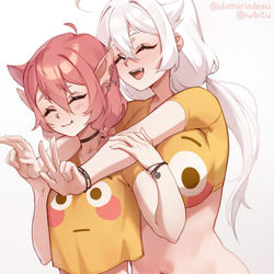 This is a pixiv picture whose title is Hug.