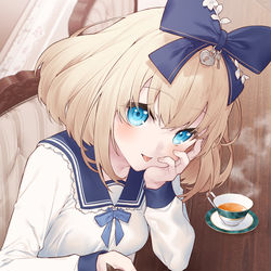 This is a pixiv picture whose title is ボクのかおをおたべ・・・おいしい♪.