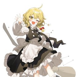 This is a pixiv picture whose title is 短髪まりさちゃん.