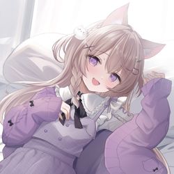 This is a pixiv picture whose title is Skeb 80 美菜猫まい様.