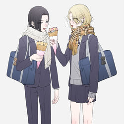 This is a pixiv picture whose title is 放課後デート.