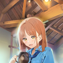 This is a pixiv picture whose title is 制服和風カフェ.