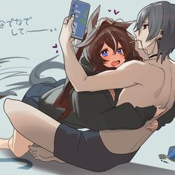 This is a pixiv picture whose title is 甘えちゃいけない男.