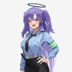 This is a pixiv picture whose title is 警察ユウカ.
