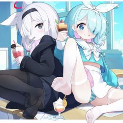 This is a pixiv picture whose title is 🍦🍫.