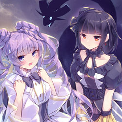 This is a pixiv picture whose title is 白黒.