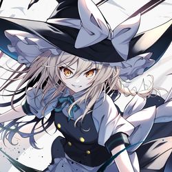 This is a pixiv picture whose title is 霧雨魔理沙.