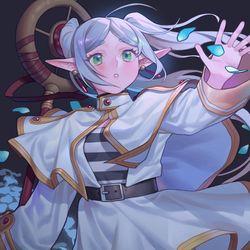 This is a pixiv picture whose title is Frieren.