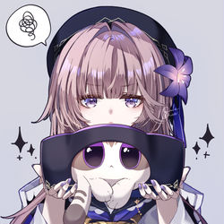 This is a pixiv picture whose title is 藤餅とヘルタ.