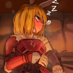 This is a pixiv picture whose title is sleeping Pal.