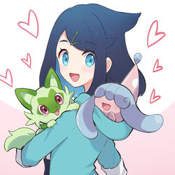 This is a pixiv picture whose title is リコとミブリムとニャオハ.