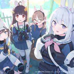 This is a pixiv picture whose title is サキが食べてるのは会場のフードメニューのやつです.