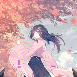This is a pixiv picture whose title is 天才棋士と秋の風.