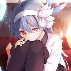 This is a pixiv picture whose title is ギリギリ魔族っ子.