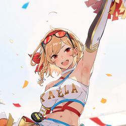 This is a pixiv picture whose title is Kaela, the cheerleader.