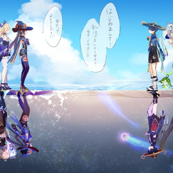 This is a pixiv picture whose title is はじめまして.
