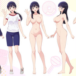 This is a pixiv picture whose title is 山田杏奈の設定画っぽいの.