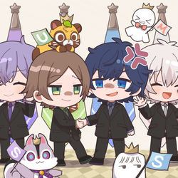 This is a pixiv picture whose title is 首脳会談.