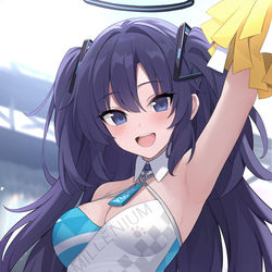 This is a pixiv picture whose title is 先生を応援してくれるユウカ📣.