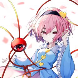 This is a pixiv picture whose title is 古明地さとり.