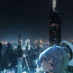 This is a pixiv picture whose title is 隣に座りますか？.